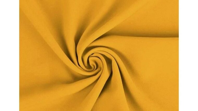 Oker gele texture polyester stof kopen 